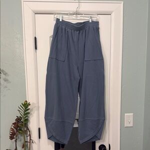 Stylish Blue Wide-Leg Pants